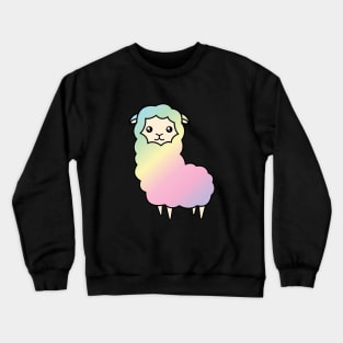 Rainbow llama Crewneck Sweatshirt